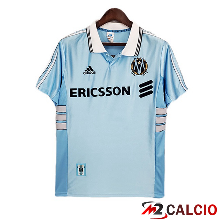 Maglie Calcio Marsiglia OM Retro Seconda Blu 1998-1999