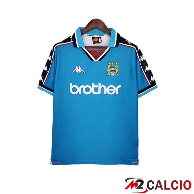 Maglie Calcio Manchester City Retro Prima Blu 1997-1999