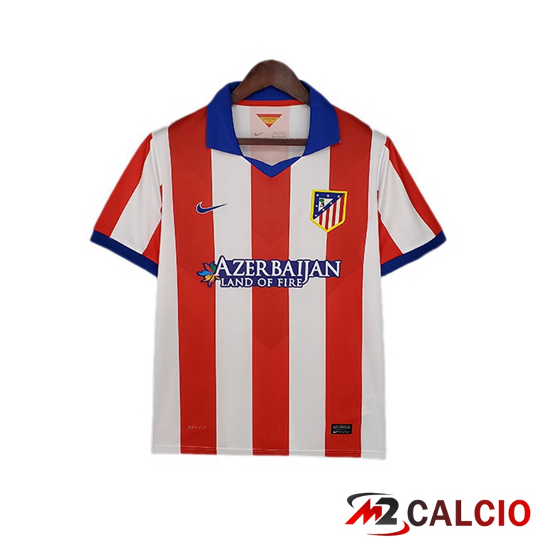 Maglie Calcio Atletico Madrid Retro Prima Rosso Bianco 2014-2015