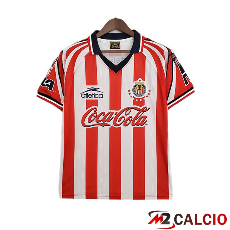 Maglie Calcio CD Guadalajara Retro Prima Rosso Bianco 1998-1999