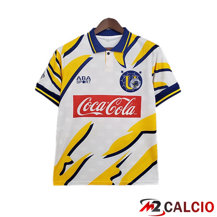 Maglie Calcio Tigres UANL Retro Seconda Giallo Bianco 1996-1997