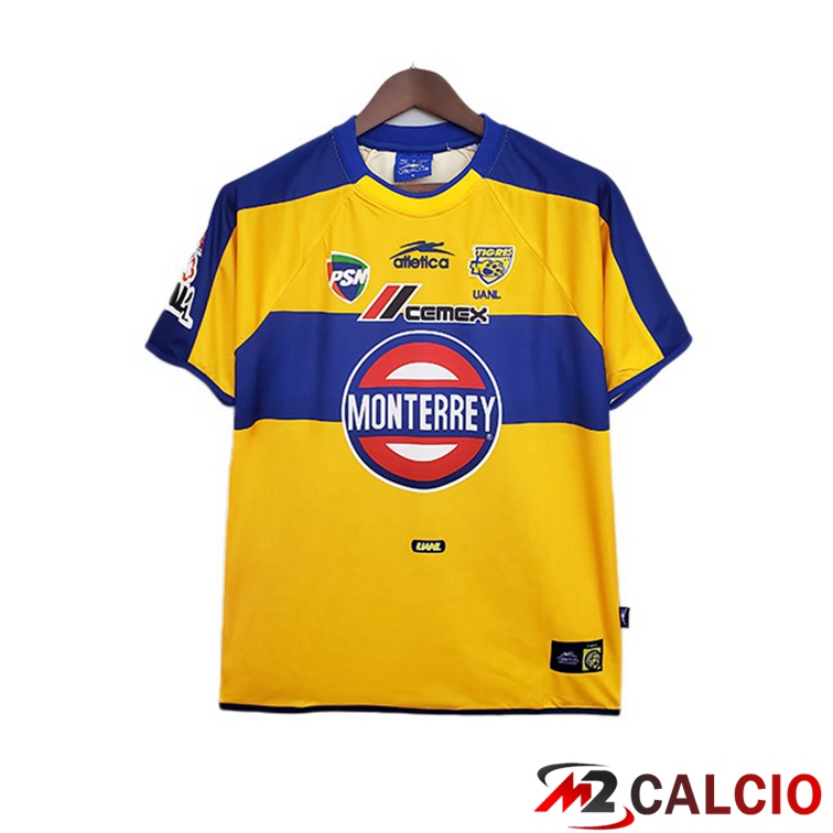 Maglie Calcio Tigres UANL Retro Prima Giallo 2001-2002