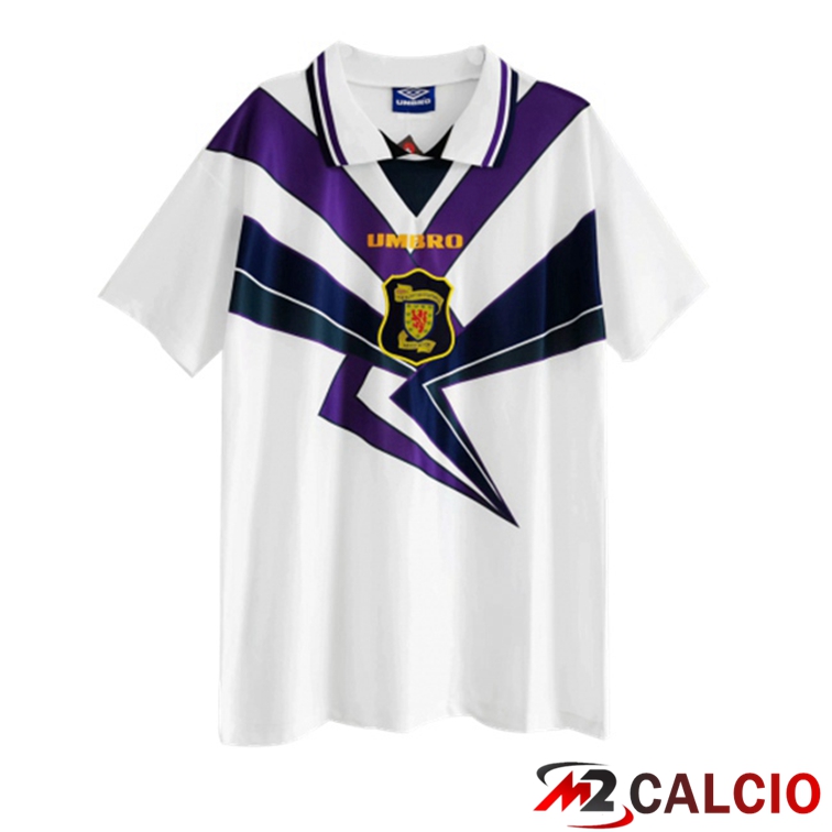 Maglie Calcio Scozia Retro Seconda Bianco 1996