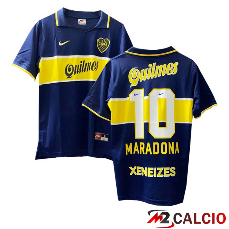 Maglie Calcio Boca Juniors Retro Prima MARADONA #10 1997-1998