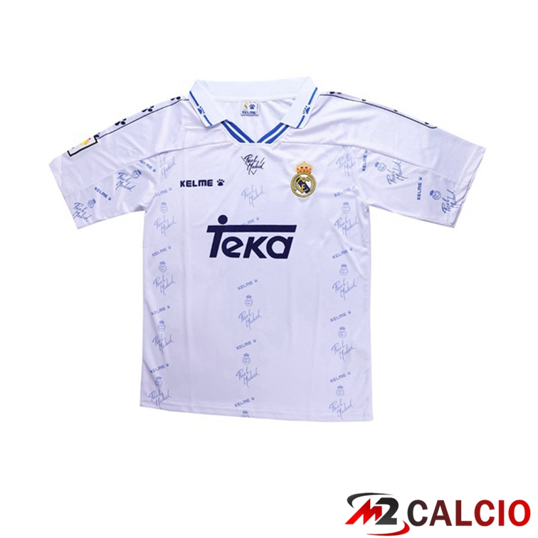 Maglie Calcio Real Madrid Retro Prima Bianco 1994-1996