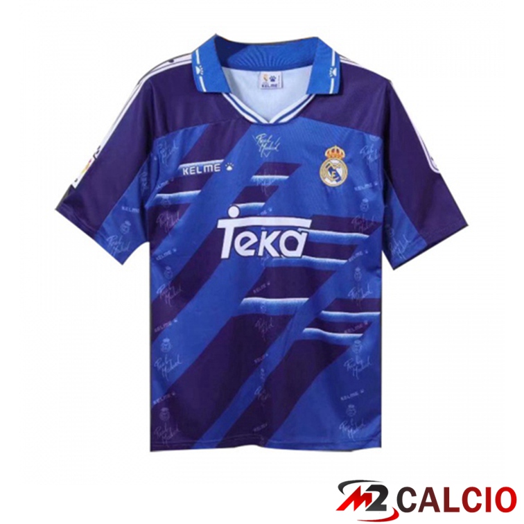 Maglie Calcio Real Madrid Retro Seconda Blu 1994-1996