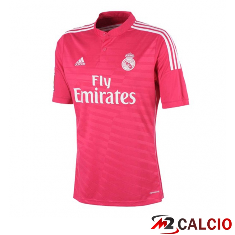 Maglie Calcio Real Madrid Retro Seconda Rosa 2014-2015