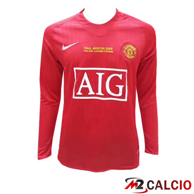 Maglie Calcio Manchester United Champion League Retro Prima 2007-2008