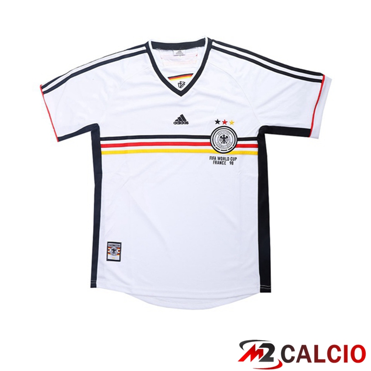 Maglie Calcio Germania Retro Prima Bianco 1998