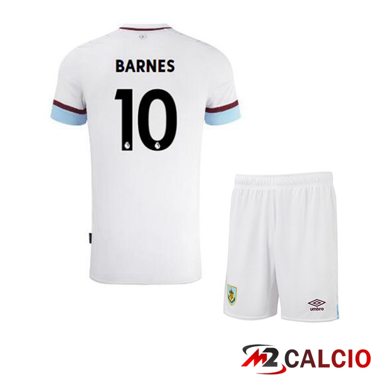 Maglia Burnley (BARNES 10) Bambino Seconda Bianco Marron 2021/22