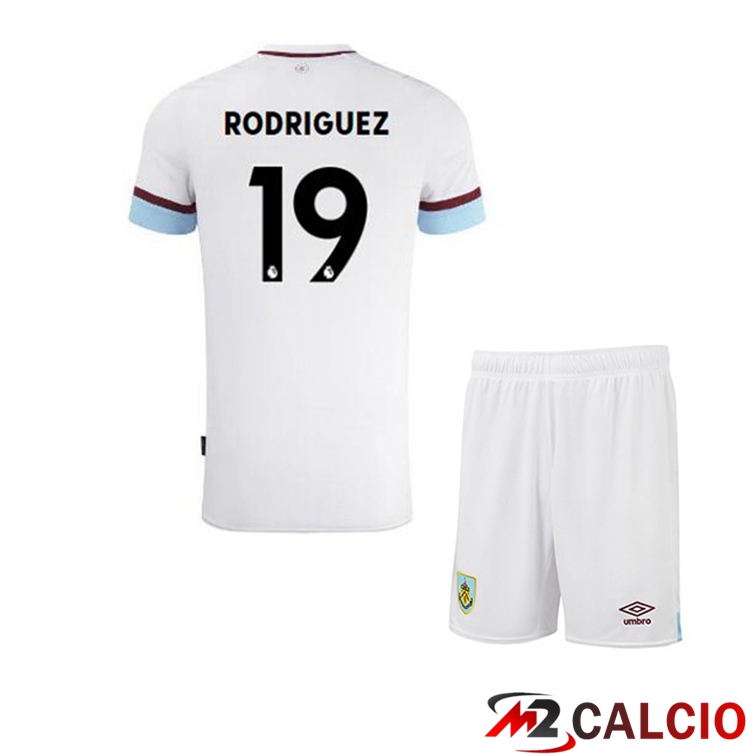 Maglia Burnley (RODRIGUEZ 19) Bambino Seconda Bianco Marron 2021/22