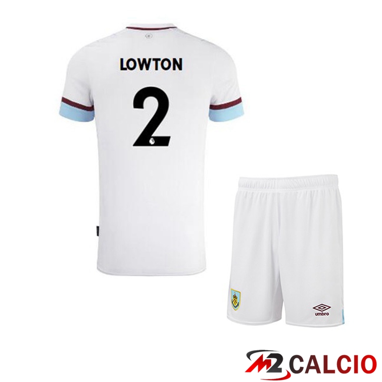 Maglia Burnley (LOWTON 2) Bambino Seconda Bianco Marron 2021/22