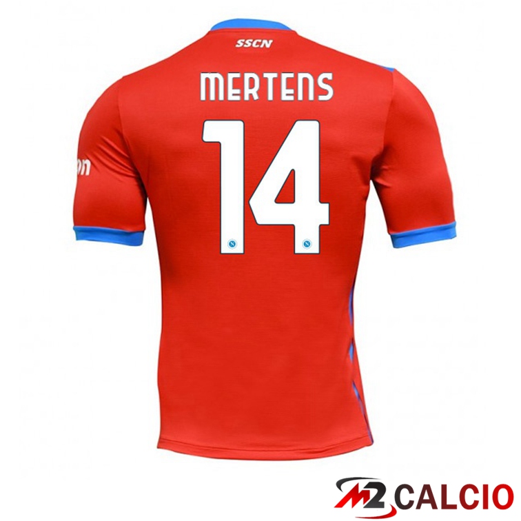 Maglia Calcio SSC Napoli (Mertens 14) Quattro Rosso 2021/2022