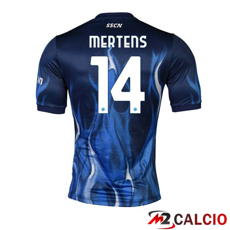 Maglia Calcio SSC Napoli (Mertens 14) Terza Blu 2021/2022